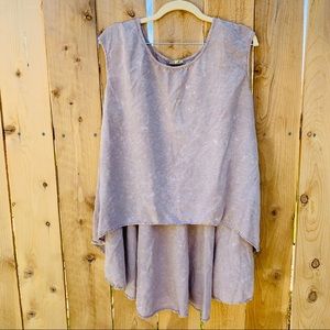 THE ODELLS women’s | purple blouse high low